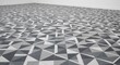 © PHOUVONG  - Low angle perspective of intricate grey and white patterned floor tiles provides a stylish and modern foundation for architectural design, stone, space, design
