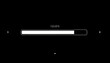 © yani - Minimalist loading screen with progress bar and percentage indicator on a black background, simple design