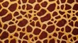 © Girlda - close up of brown and beige irregular giraffe skin pattern texture for design and background use
