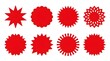 © SULTAN - set of red paint splashes vector illustration