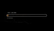 © afni - Futuristic loading bar with digital interface elements and abstract particles on a dark background representing progress and technology