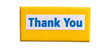 © Hero Design - Thank you word message sign. Feedback and appreciation gratitude. Generative AI technology.