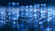 © Olha Havelia - abstract technology visualization, multiple translucent layered planes of glowing interconnected nodes and branching pathways floating above a bright clean field, crisp junction po