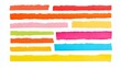 © suldev - Collection of colorful torn paper tape strips isolated on white