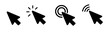 © Gowravhraaj Studio  - Click icon set. pointer arrow icon. cursor icon vector