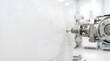 © thom - Robotic arm performing precision drilling on a white surface in factory