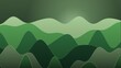 © Pixel With MH - Abstract landscape with overlapping wavy layers in various shades of green, creating a rhythmic, rolling hills pattern with a soft gradient light source at the
