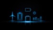 © wpw - carbon improves energy using battery while efficiency innovation technology and grid support management performance and commerce