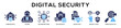 © Littlestar23 - Glyphcolor - Cyber Security web banner icon vector illustration concept