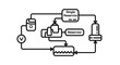 © Uups - Diagram of industrial process system.