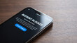 © Warlock - Smartphone displaying account blocked due to failed login attempts