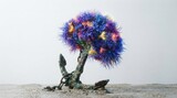 Old rusty anchor covered in vibrant sea anemones