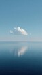 © Rawpixel.com - Serene ocean and cloud mobile wallpaper in minimalist style.
