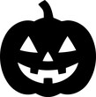 © MDMAHMUDUL - Black jack o lantern pumpkin silhouette icon isolated on transparent background