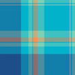© SolaruS - Cover seamless texture plaid, gentle check tartan background. Colour pattern fabric vector textile in cyan and blue colors.