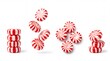 © Welcome To Banglades - Red and white striped peppermint candies falling