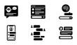 © Imran - Chatbot Icons Set, AI Assistant Interface, Communication Symbols, Digital Bot Interface