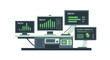 © Irene - Information Verification Dashboard with Truth Metrics and Source Credibility Analysis Charts on Multiple Monitors