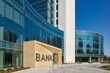 © UNREAL PROJECT - ​Wide Angle View of Modern Bank Branch Exterior and Corporate Office