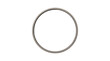 © Sadia - Minimalist metallic circle frame, sleek silver ring element, industrial steel circular border for graphic design and branding isolated PNG with Transparent Background
