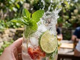 Refreshing fruit cocktail