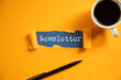 © ARAMYAN - Composite image of the word newsletter