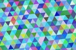 © Emanuel - Colorful geometric pattern of triangles with vibrant shades