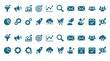 © GearUp - Set of modern digital marketing business and e-commerce vector icons.