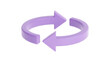 © DIL - Purple circular refresh arrows icon with rotation navigation direction