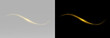 © Вадим Мартишко - Flowing golden luminous ribbon with abstract glowing light trail elegant energy wave sparkling luxury effect