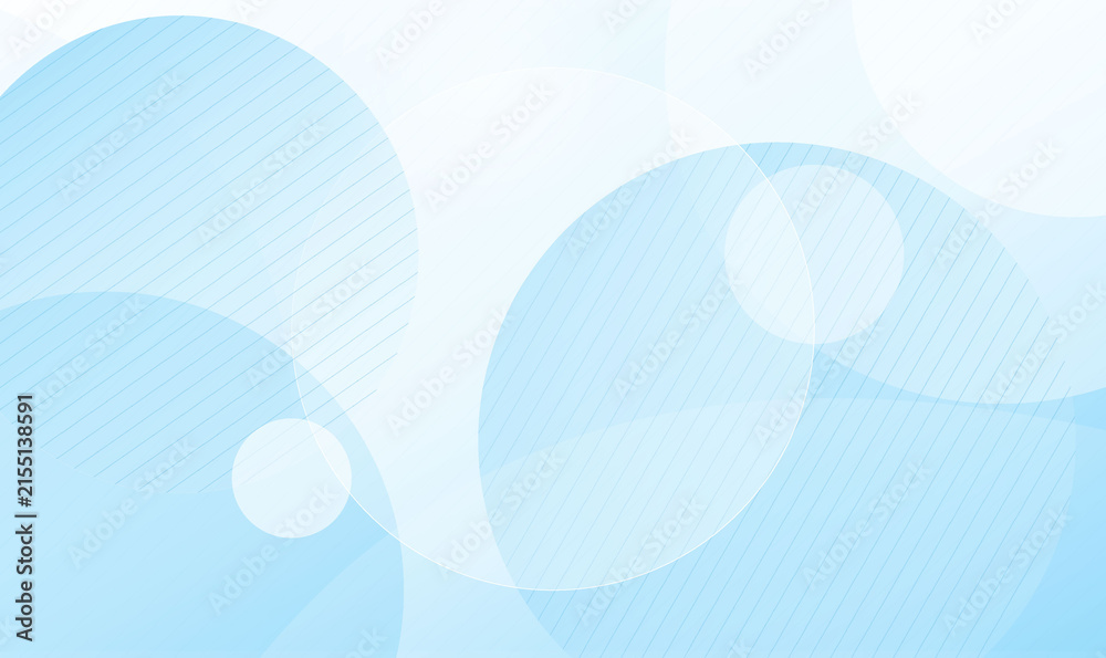 Abstract white light blue background with soft circle bokeh pattern for ...