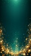 © i m - Emerald Gold Sparkle Background with Luxury Glow
