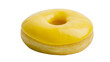 © Marta - Golden yellow glazed donut with a light brown dough base, isolated on transparent background