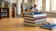 © Jannatulnaem - Stack of Textbooks and Stethoscope on Library Study Table