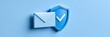 © pravee - Secure elections mail in ballot with cybersecurity shield symbolizing voter protection and civic participation