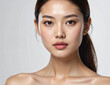 © Shruthika - Premium Beauty Portrait of Young Woman with Healthy Glowing Skin and Copy Space for Skincare Advertising