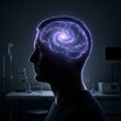 © Nina - Galaxy nebula inside silhouette of human head.