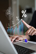 © Supapich - Person using AI artificial intelligence data analysis financial investment report economy growth, business technology concept