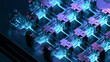 © Illia - Futuristic AI Cooling Manifold With Symmetrical Metallic Microchannels