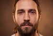 © whitestorm - Sad crying man with red watery eyes and tears emotional portrait close up