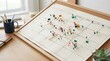 © mashimara - Desk calendar with colorful pins and notes for planning and scheduling tasks