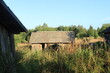 © алексей семиколенных - Abandoned, uninhabited houses in old villages from the time of collective farms and collectivization in the Soviet Union. 1930-1940-1950s, Lapchenko village, north of the Kirov region, Russia.