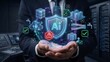 © nikolettamuhari - AI Security Concept with Data Protection Symbols
