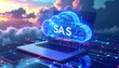 © KASUEMA SALAE - SaaS company concept with cloud software technology