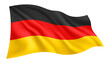 © MD - Waving Germany National Flag Isolated on Transparent Background