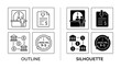© sifu - Banking Services Icons: A set of graphic icons representing financial transactions, including a bank teller, bill payment, money transfer between institutions, and business hours.