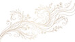 © Saharia - Elegant golden floral swirl ornament
