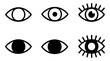 © MD - Eye icon vector collection showing vision and look concepts perfect for web and app design.