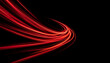 © ALTA - Dynamic red light streaks on black background abstract energy flow design