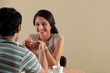 © IndiaPix - Happy young woman spending lovely time with her date